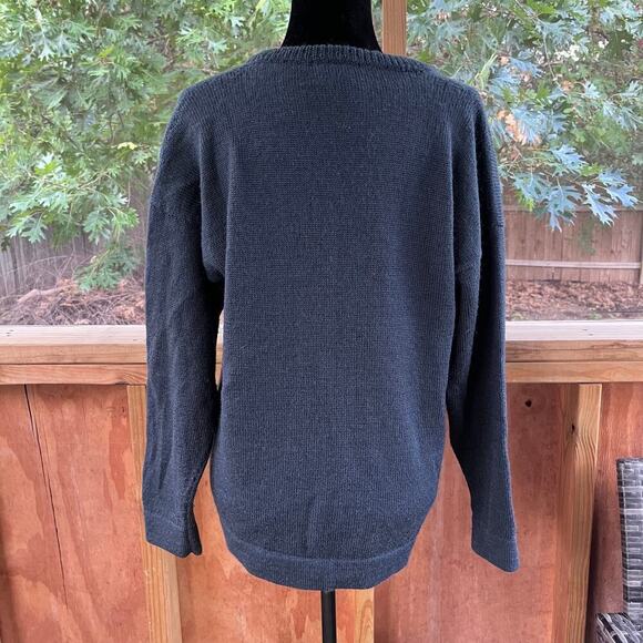 Rapaki Mahana Vintage Grey Wool Cardigan Sweater Hand Knitted Size M-L - Picture 4 of 10